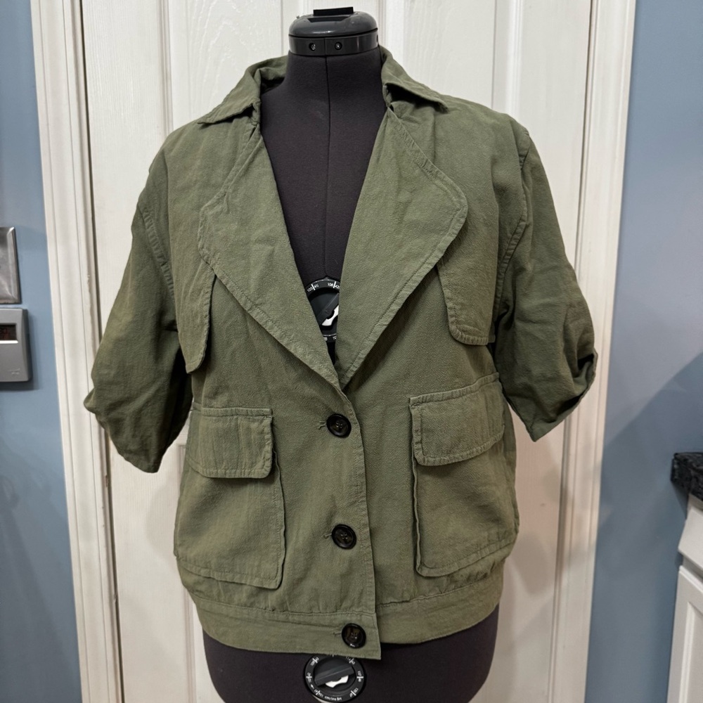 🌟 Frame Olive Green Women's Jacket - Picture 1 of 10